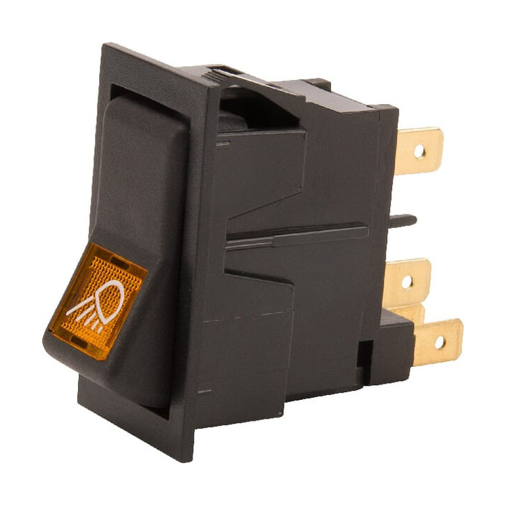 Przełącznik kołyskowy I-II on-on 5-pin lampy robocze Cobo 16408000 - widok z przodu