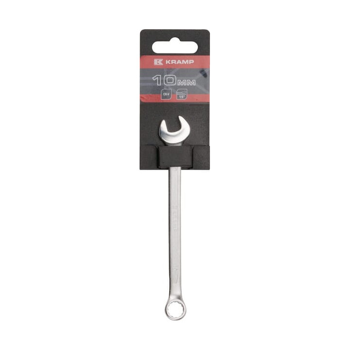 Klucz płasko-oczkowy 10 mm Kramp 1802025010KR - widok z przodu