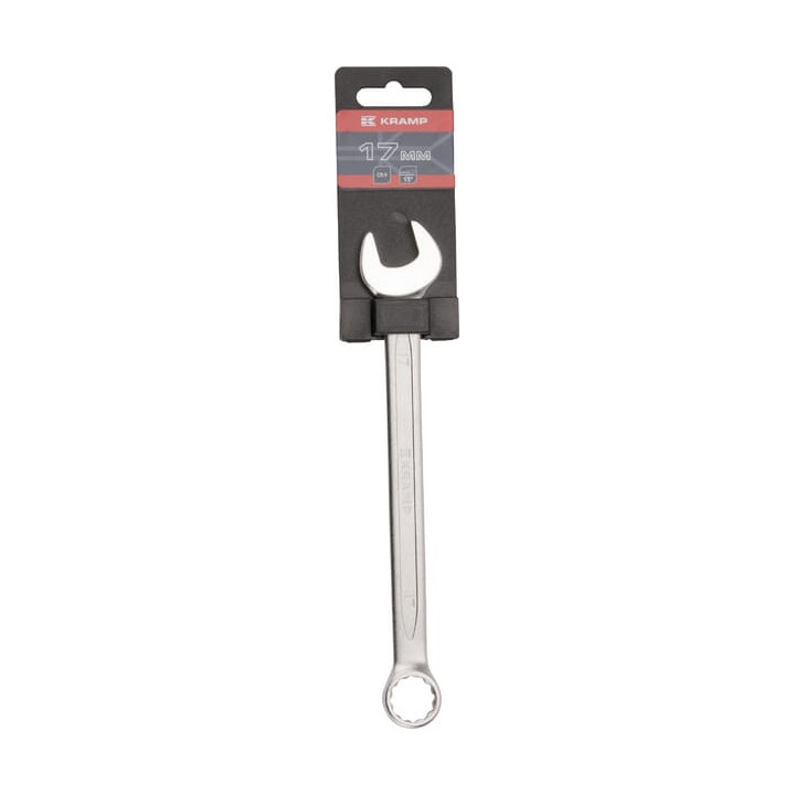Klucz płasko-oczkowy 17 mm Kramp 1802025017KR - widok z przodu