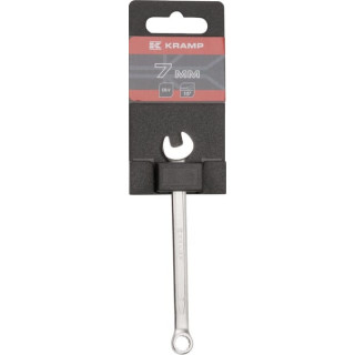 Klucz płasko-oczkowy 7 mm Kramp 1802025007KR - widok z przodu