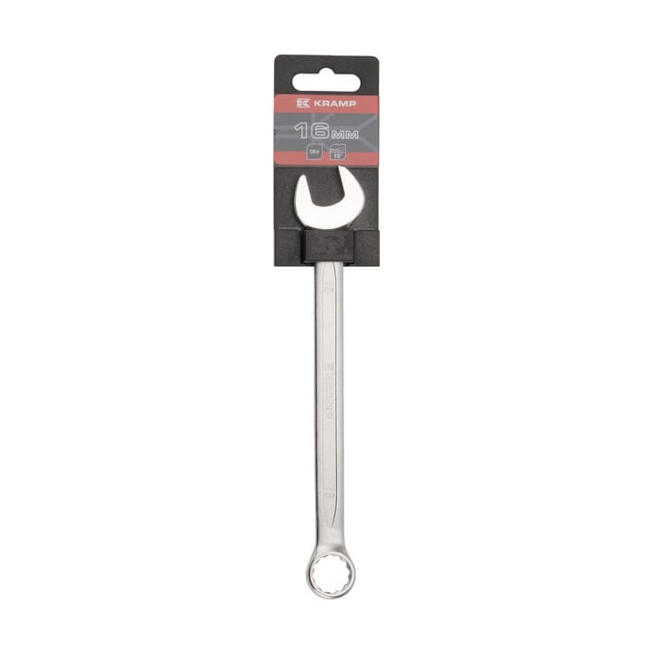 Klucz płasko-oczkowy 16 mm Kramp 1802025016KR - widok z przodu