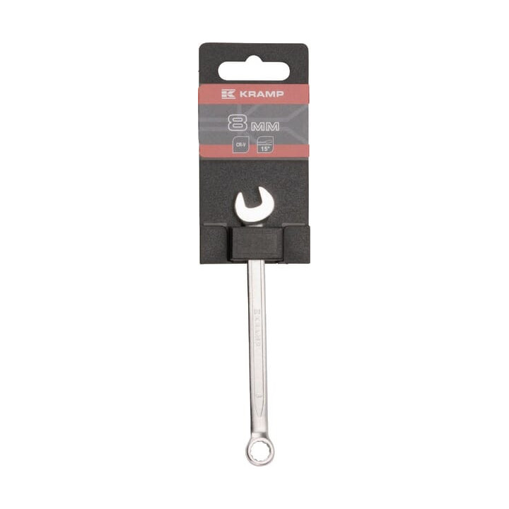 Klucz płasko-oczkowy 8 mm Kramp 1802025008KR - widok z przodu