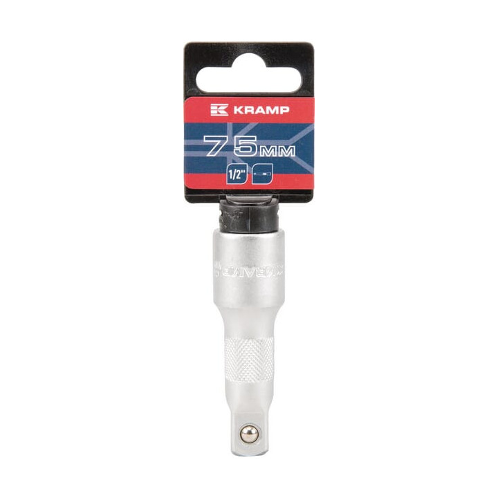 Przedłużacz nasadek 1-2 cala L-75 mm Kramp 18060139101KR - widok z przodu