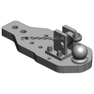 Płyta nośna zaczepu K80 Scharmüller 009606010A16 - widok z przodu