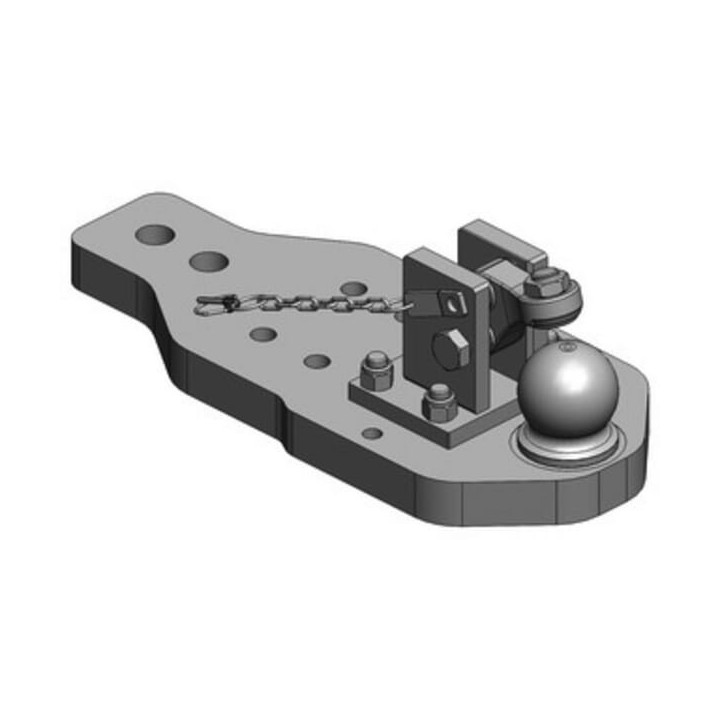 Płyta nośna zaczepu K80 Scharmüller 009606010A16 - widok z przodu