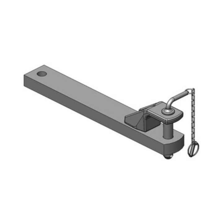 Zaczep polowy 90x40 L640mm Scharmüller 108206100A16 - widok z przodu