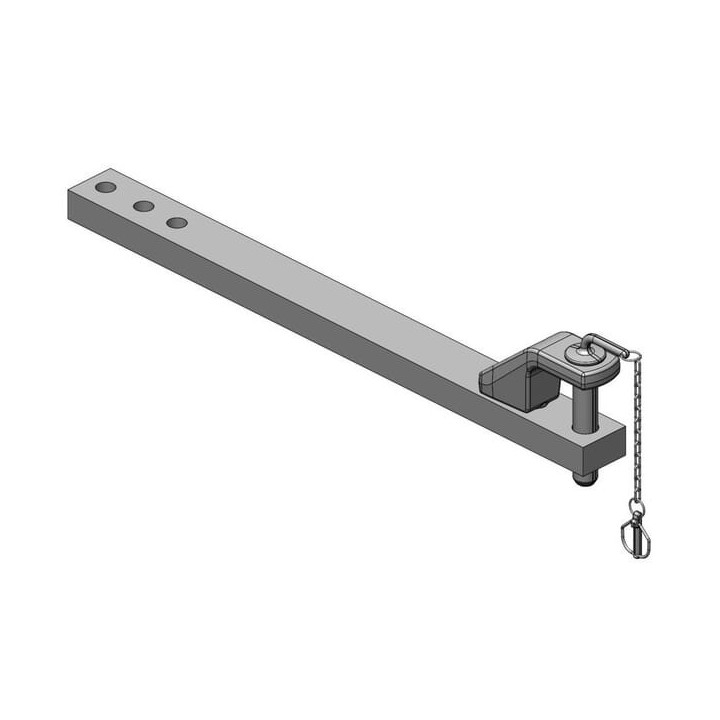 Zaczep polowy 90x50 L1085mm Scharmüller 108219840A34 - widok z przodu