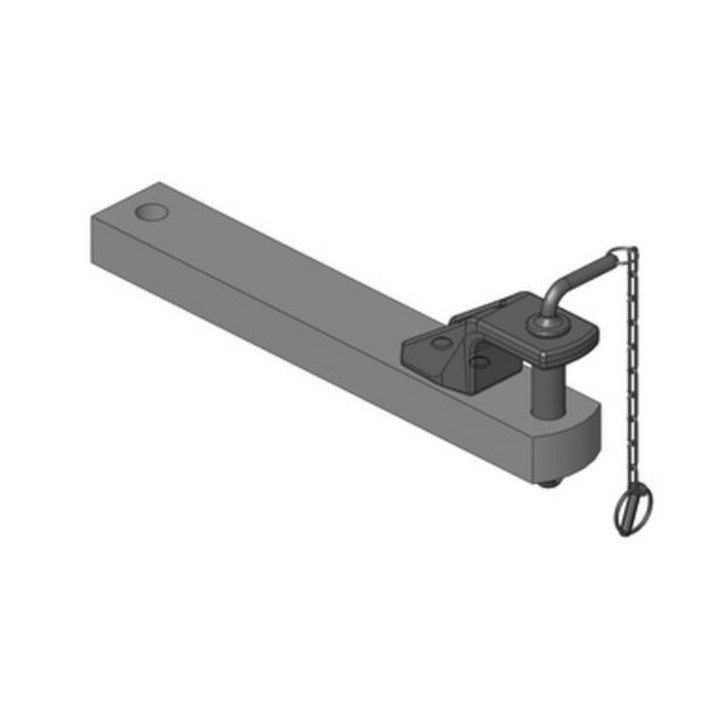 Zaczep polowy 90x50 L598mm Scharmüller 108205981A16 - widok z przodu