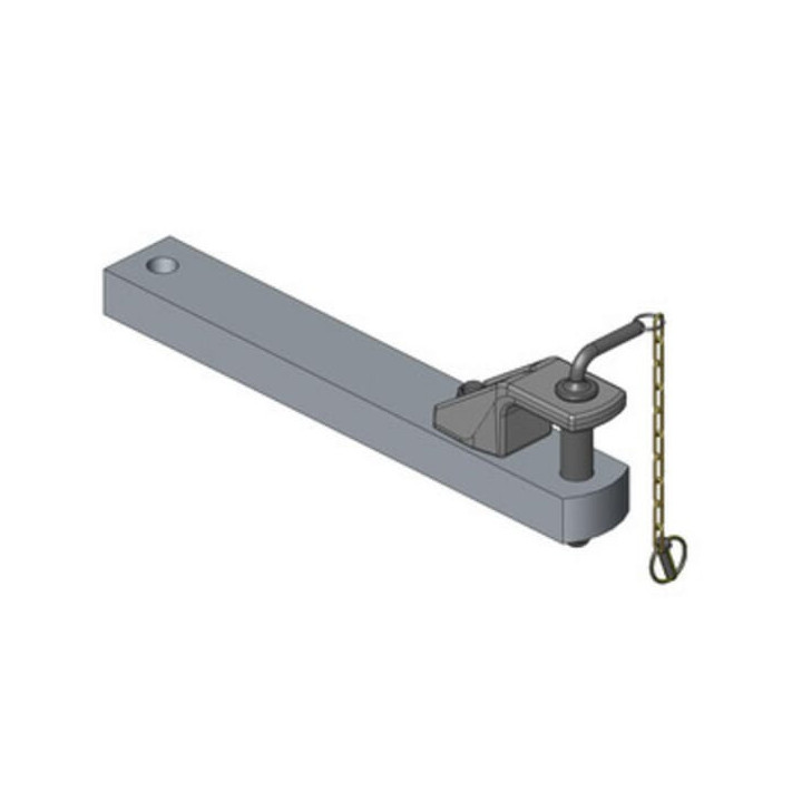 Zaczep polowy 90x50 L640mm Scharmüller 108206050A16 - widok z przodu