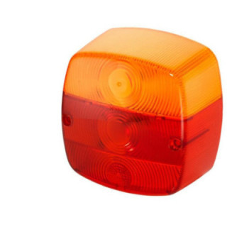 Klosz lampy tylnej kwadratowy lewy-prawy Hella 9EL146491001 - widok z przodu