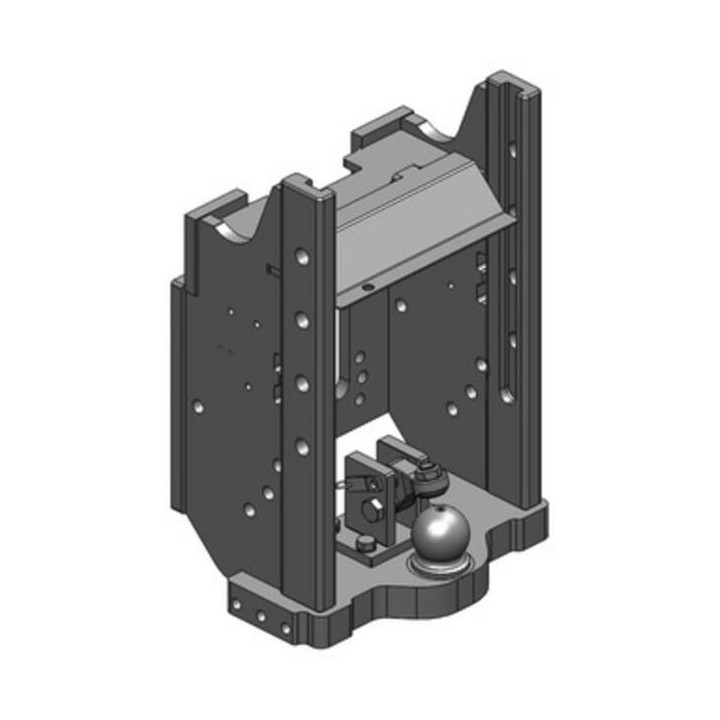 Korpus zaczepu 390mm K80 Scharmüller 001148900A02 - widok z przodu