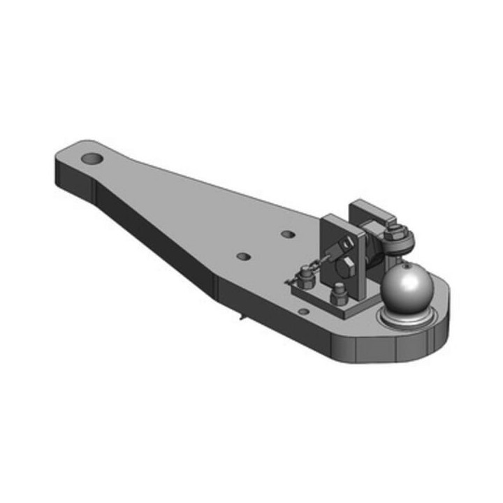 Płyta nośna zaczepu K80 Scharmüller 009605975A02 - widok z przodu