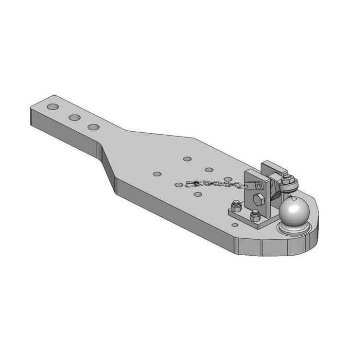 Płyta nośna zaczepu K80 Scharmüller 009602903A02 - widok z przodu