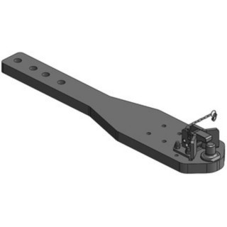 Płyta nośna zaczepu Scharmüller 009615995A02 - widok z przodu