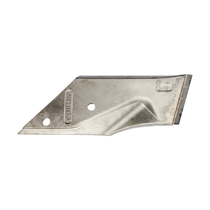 Dłuto lemiesza lewe ze śrubami Kverneland A152034330 - widok z przodu