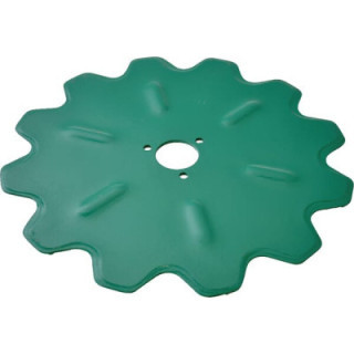 Krój tarczowy płaski uzębiony 457 mm Kverneland KK056115 - widok z przodu