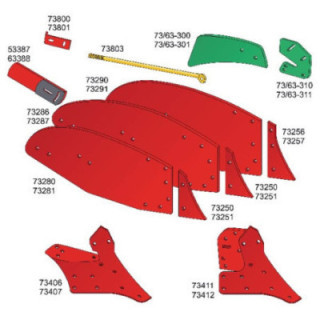 Listwa tylna odkładni lewa Molbro 5040063388 - widok z przodu