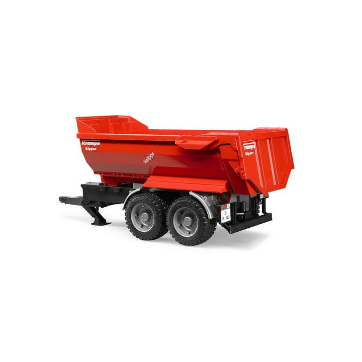 Przyczepa wywrotka dwuosiowa Krampe Bruder 02225 - widok z przodu