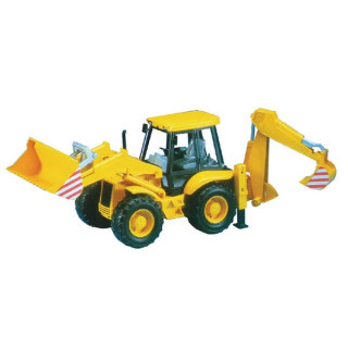 Koparko-ładowarka JCB 4CX Bruder 02428 - widok z przodu