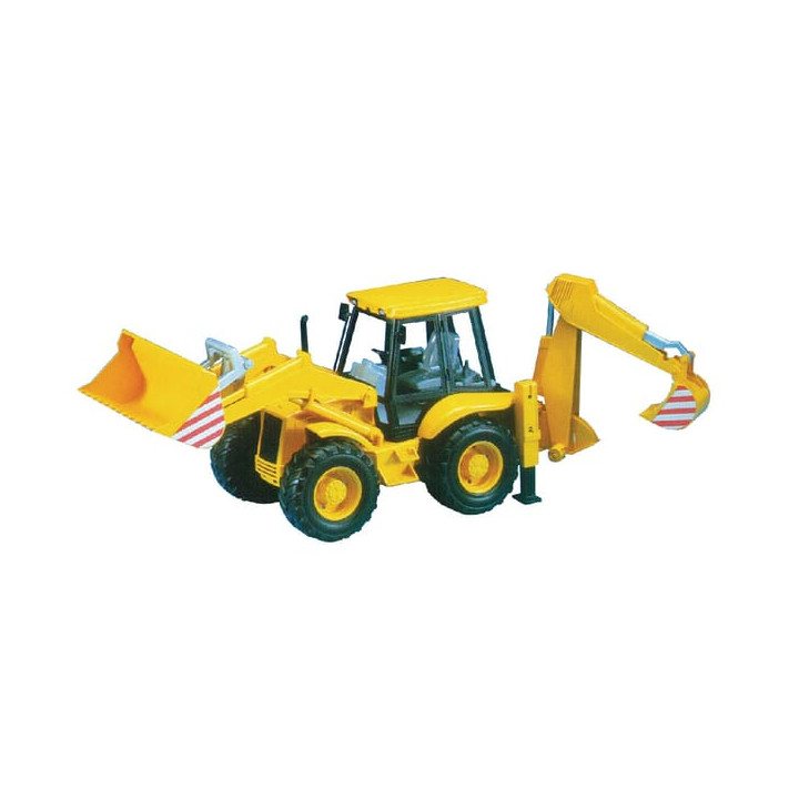 Koparko-ładowarka JCB 4CX Bruder 02428 - widok z przodu
