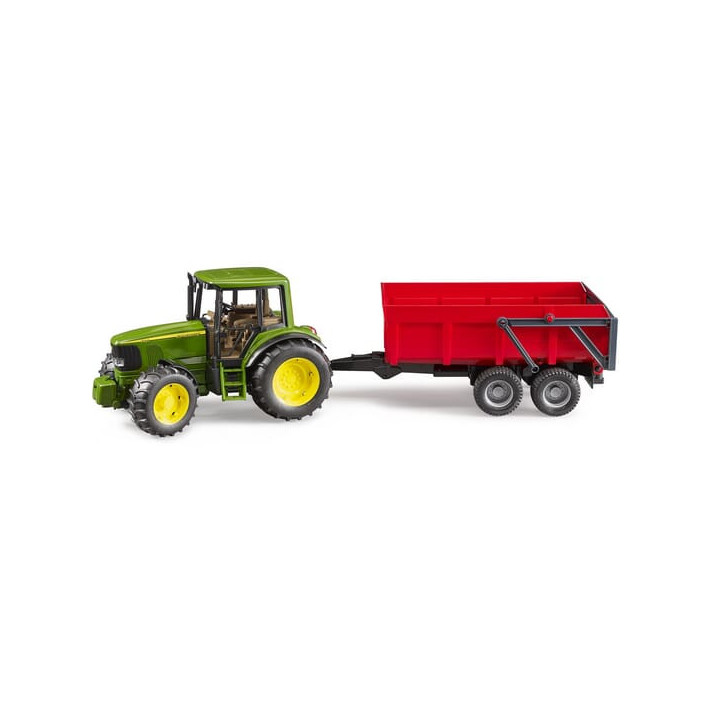 Ciągnik John Deere 6920 z przyczepą wywrotką Bruder 02057 - widok z przodu