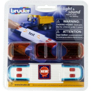 Moduł świetlno-dźwiękowy do ciężarówek Bruder 02803 - widok z przodu