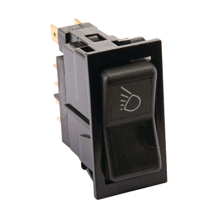 Przełącznik kołyskowy I-II on-on 10-pin świateł Cobo 16457000 - widok z przodu